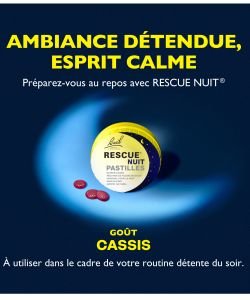 Rescue® Nuit Pastilles Cassis, 50 g